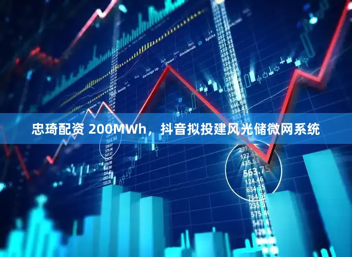 忠琦配资 200MWh，抖音拟投建风光储微网系统